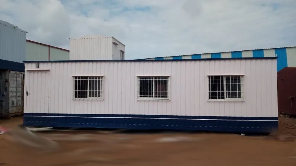 Rectangular Portable Office Cabin